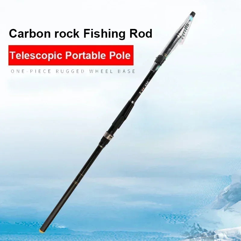 Rocky Fishing Rod Ultralight Weight Spinning Fishing Rod Carbon Fiber 3.6M 4.5M 5.4M 6.3M 7.2M Fishing Rod Tackle Carp Stream