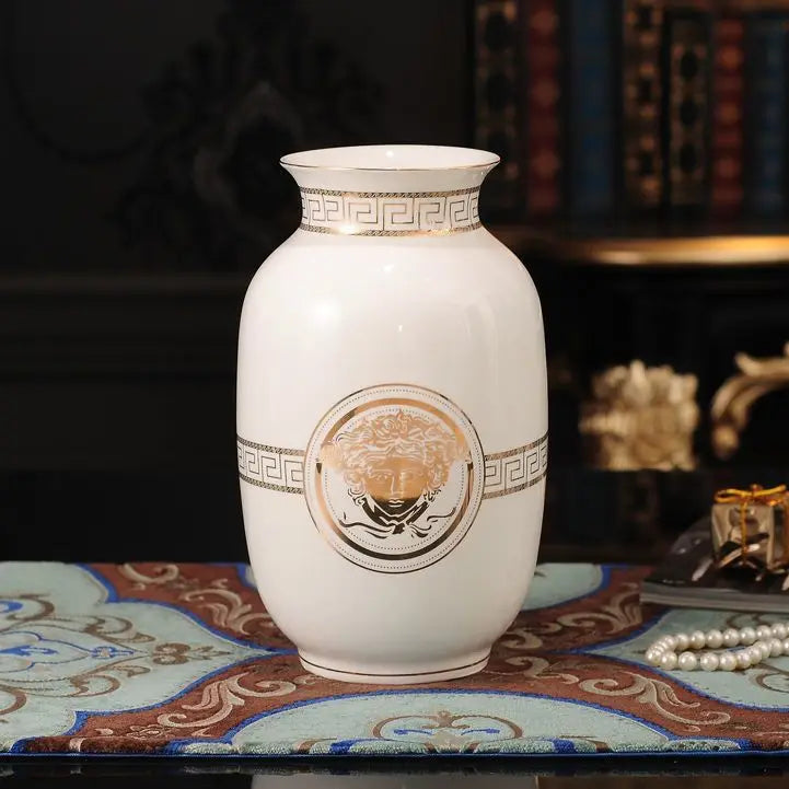 Jingdezhen Light Luxury Ceramic Vase, Living Room, Dining Table, TV Cabinet Decoration Jewelry