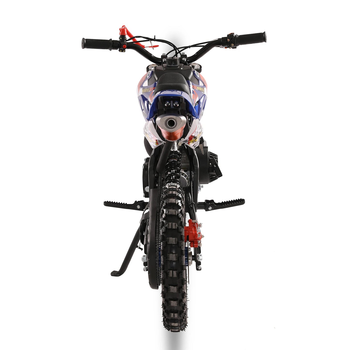 49cc 2-Stroke Kids Dirt Bike, Gas Power Motocross, Off Road Mini Motorcycle, Pocket Motorbike with Front Rear Disc Brakes