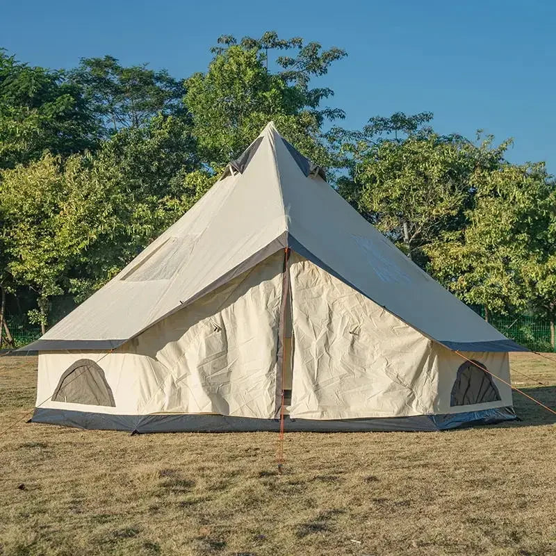 285G Cotton Teepee Yurt Glamping Luxury Dome Tent For Sale Resorts 3M 5M 6M Canvas Bell Glamping Tent