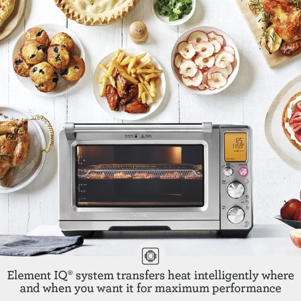 the Smart Oven® Air Fryer Pro, Convection Countertop Oven, Air Fryer Toaster Oven Combo, BOV900BSS