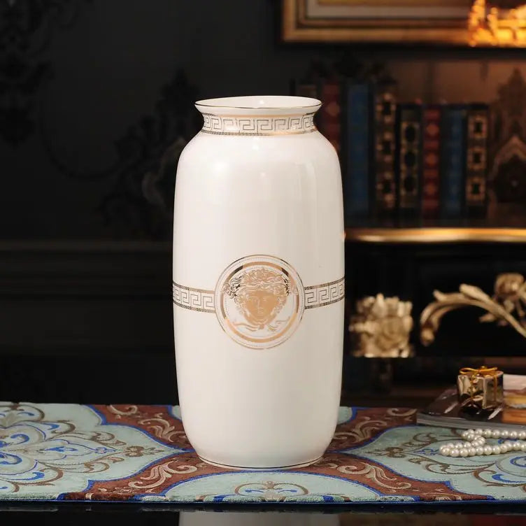 Jingdezhen Light Luxury Ceramic Vase, Living Room, Dining Table, TV Cabinet Decoration Jewelry