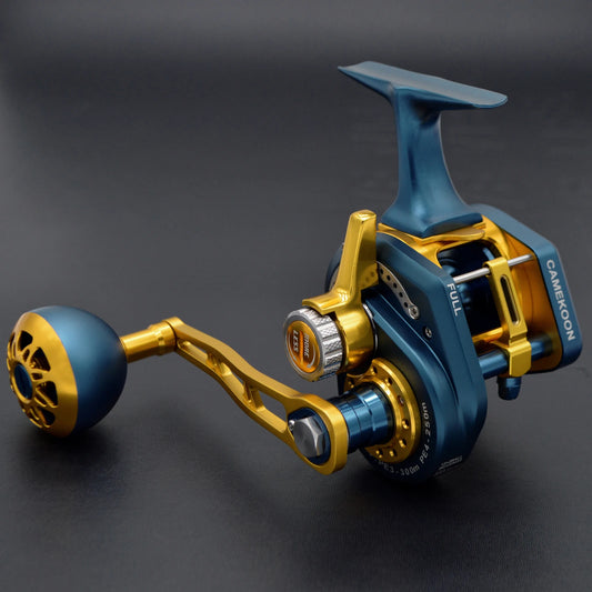 CAMEKOON Underhead Reel 35KG Lever Drag Power 13+2 Ball Bearings Jigging Fishing Wheel 6.3:1 Smooth Saltwater Boat Trolling Coil