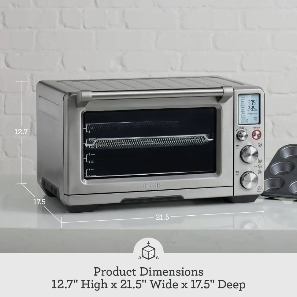 the Smart Oven® Air Fryer Pro, Convection Countertop Oven, Air Fryer Toaster Oven Combo, BOV900BSS