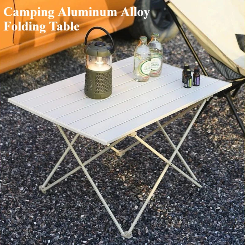 Outdoor Folding Table, Ultra Light Camping Hiking Picnic Barbecue Table Backpack Aluminum Alloy Small Table Coffee Table